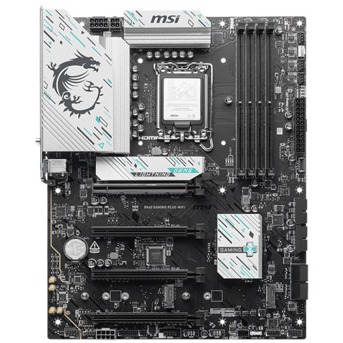 MSI Computer B860 GAMING PLUS WIFI [マザーボードIntel B860/LGA1851/DDR5/Thunderbolt 4 (USB4)/5GbE/Wi-Fi 7/ATX]