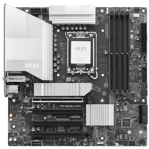 MSI Computer PRO B860M-A WIFI [マザーボードIntel B860/LGA1851/DDR5/Thunderbolt 4 (USB4)/5GbE/Wi-Fi 7/mATX]