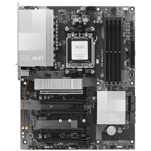 MSI Computer PRO B840-P WIFI [マザーボード AMD B840/Socket AM5/DDR5/2.5GbE/Wi-Fi 7/ATX]