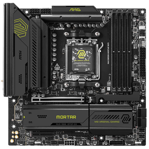 MSI Computer MAG B850M MORTAR WIFI [マザーボード AMD B850/Socket AM5/DDR5/5GbE/Wi-Fi 7/mATX]