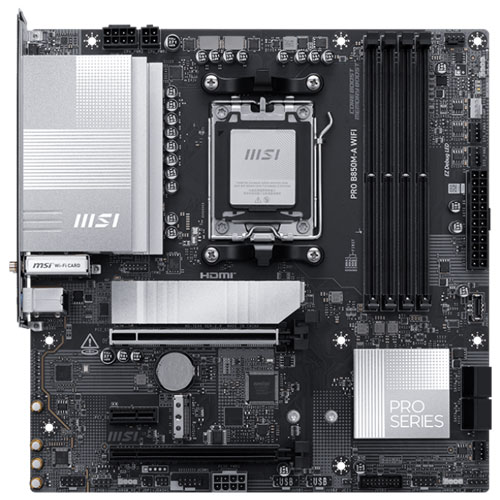 MSI Computer PRO B850M-A WIFI [マザーボード AMD B850/Socket AM5/DDR5/5GbE/Wi-Fi 7/mATX]