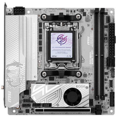 MSI Computer MPG B850I EDGE TI WIFI [マザーボード AMD B850/Socket AM5/DDR5/5GbE/Wi-Fi 7/Mini-ITX]