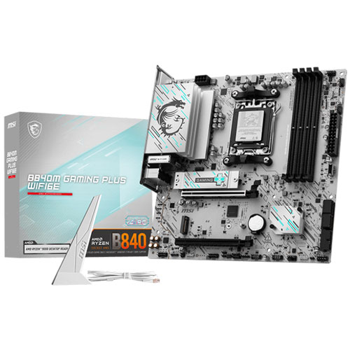 MSI Computer B840M GAMING PLUS WIFI6E [マザーボード AMD B840/Socket AM5/DDR5/2.5GbE/Wi-Fi 6E/mATX]