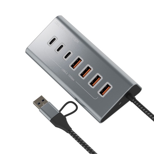 AREA SD-HC3A4 [DELTA HUB SEVEN USB3.2 USBハブ USB-A/C 7ポート 最大10Gbps転送]
