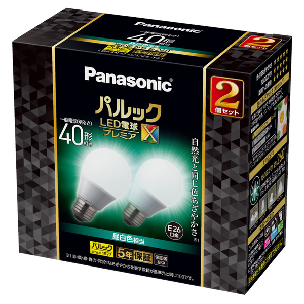 パナソニック LDA4NDGSZ4F2T [LED電球 プレミアX 40W2P (昼白色相当)]