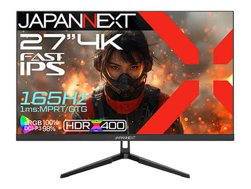 JAPANNEXT JN-IPS27G165U [ゲーミングディスプレイ 27型/3840×2160/ブラック]