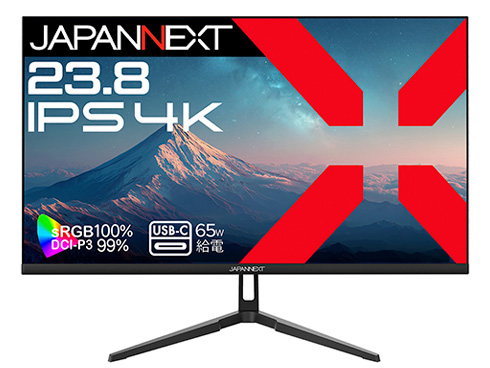 JAPANNEXT JN-IPS238U-C6 [液晶ディスプレイ 23.8型/3840×2160/ブラック]