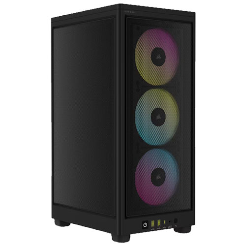 コルセア CC-9011246-WW [Mini-ITX ミニタワーケース 2000D RGB AIRFLOW - Black 120mm ARGBファン×3搭載]