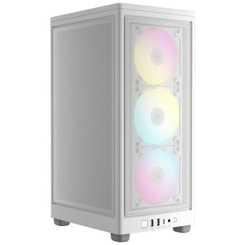 コルセア CC-9011247-WW [Mini-ITX ミニタワーケース 2000D RGB AIRFLOW - White 120mm ARGBファン×3搭載]