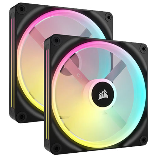 コルセア CO-9051004-WW [iCUE LINK QX140 RGB スターターキット (140mm PWM ファン2個、iCUE LINKシステムハブ)]