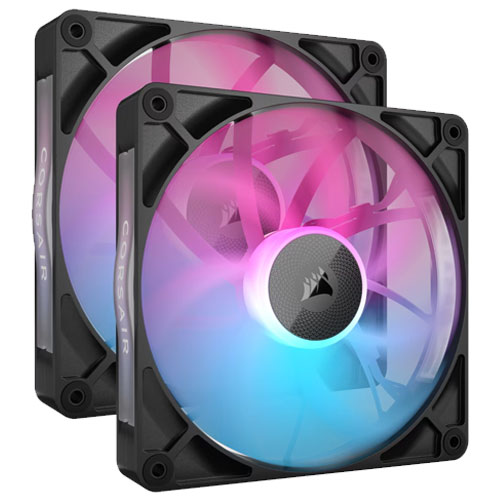 コルセア CO-9051020-WW [iCUE LINK RX140 RGB 140mm PWM Fan Twin Starter Kit - Black]