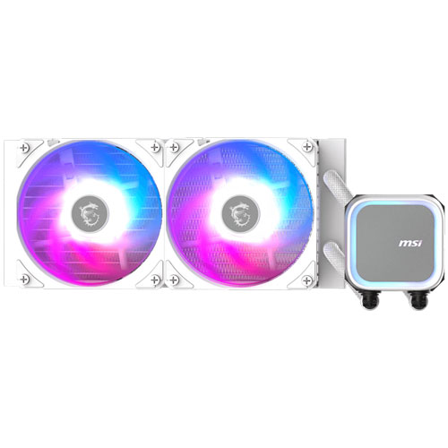 MSI Computer 水冷一体型CPUクーラー MAG CORELIQUID A13 240 WHITE