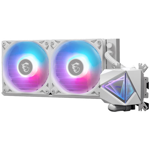 MSI Computer 水冷一体型CPUクーラー MAG CORELIQUID I240 WHITE