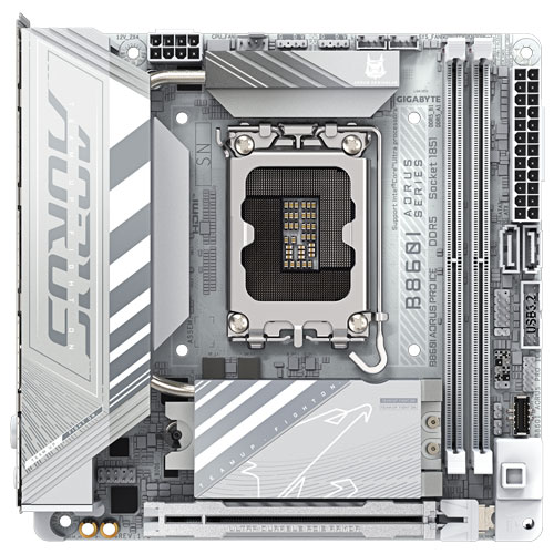 ギガバイト B860I AORUS PRO ICE [マザーボード Intel B860/LGA1851/DDR5/Thunderbolt 4/2.5GbE/Wi-Fi 7/Mini-ITX]