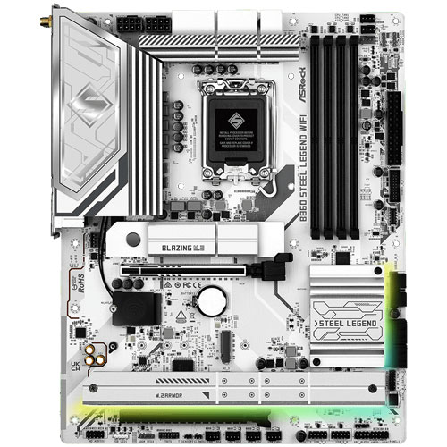 ASRock B860 Steel Legend WiFi [マザーボード Intel B860/LGA1851/DDR5/Thunderbolt 4/2.5GbE/Wi-Fi 6E/ATX]