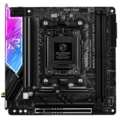 ASRock B850I Lightning WiFi [マザーボード AMD B850/Socket AM5/DDR5/2.5GbE/Wi-Fi 6E/Mini-ITX]