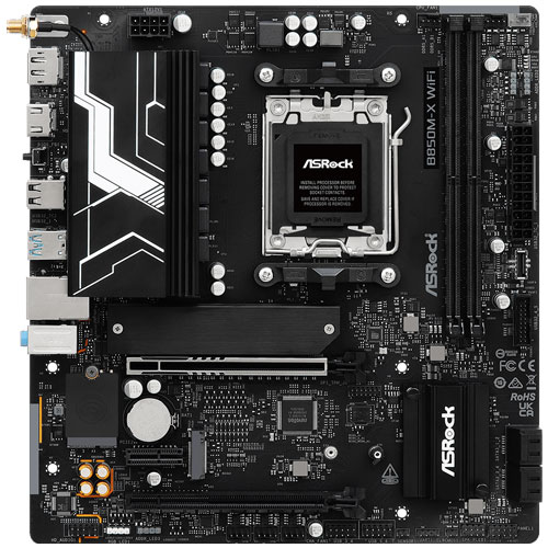 ASRock B850M-X WiFi R2.0 [マザーボード AMD B850/Socket AM5/DDR5/2.5GbE/Wi-Fi 6E/Micro ATX]