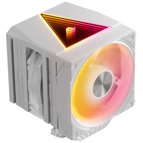 upHere UE2 Elite TC8 [デュアルファンサイドフロー空冷CPUクーラー UE2 Elite ARGB ホワイト]