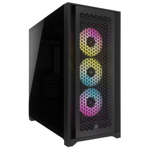 コルセア CC-9011242-WW [E-ATX ミドルタワーケース iCUE 5000D RGB AIRFLOW - Black 3×AF120 RGB ELITE付属]