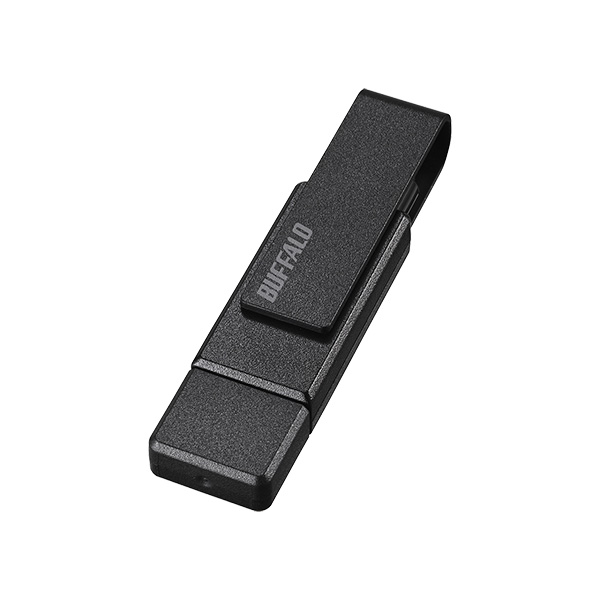 RUF3-ACR32G-BK [USB3.2(Gen1)A/C回転式USBメモリー 32GB ブラック]