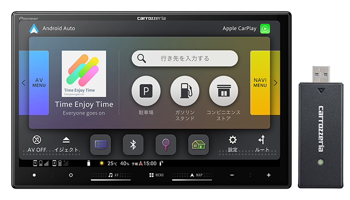 パイオニア carrozzeria（カロッツェリア） AVIC-RL722-DC [8V型HD・AV一体型メモリーナビ ネットワークスティックセット]
