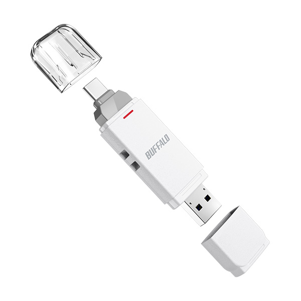 バッファロー SSD-SD1.0U3-WA [USB3.2G2 C/A 中低速スティックSSD 1TB ホワイト]