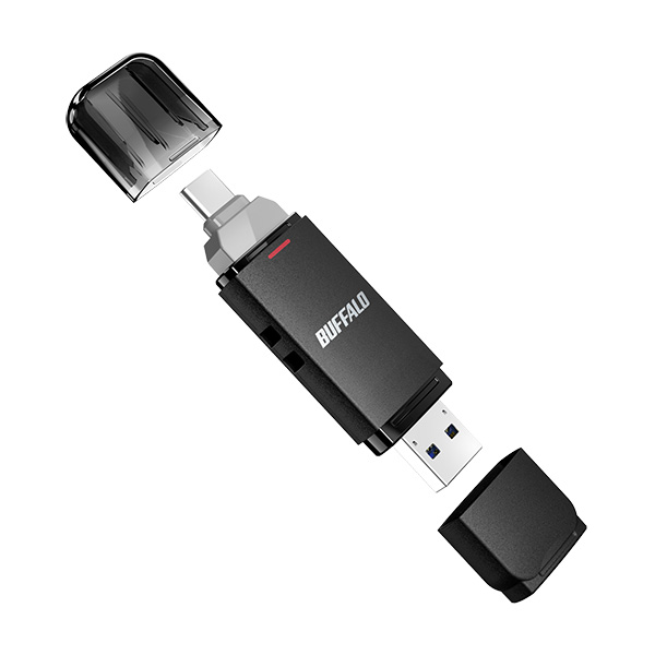 バッファロー SSD-SD2.0U3-BA [USB3.2G2 C/A 中低速スティックSSD 2TB ブラック]