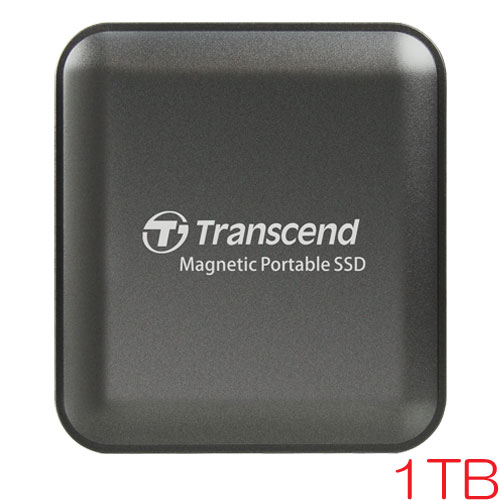 トランセンド TS1TESD420C [1TB ポータブルSSD ESD420 USB Type-C (20Gbps) MagSafe対応 アイロングレー]