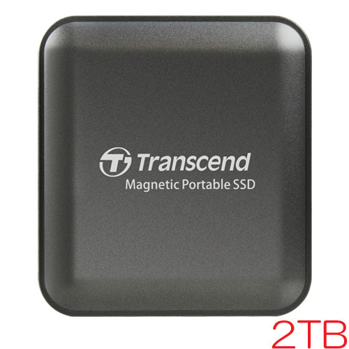 トランセンド TS2TESD420C [2TB ポータブルSSD ESD420 USB Type-C (20Gbps) MagSafe対応 アイロングレー]