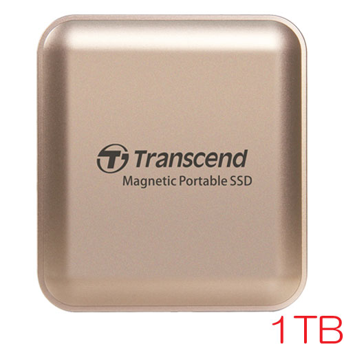 トランセンド TS1TESD420G [1TB ポータブルSSD ESD420 USB Type-C (20Gbps) MagSafe対応 シャンパンゴールド]