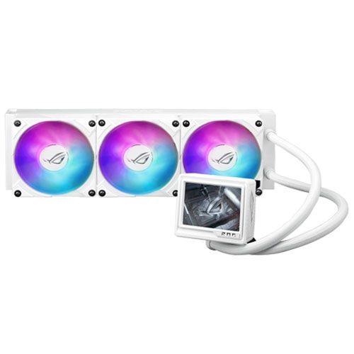 ASUS ROG RYUJIN III 360 ARGB Extreme White Edition [水冷CPUクーラー 3.5インチ液晶 ARGBファン ホワイト]