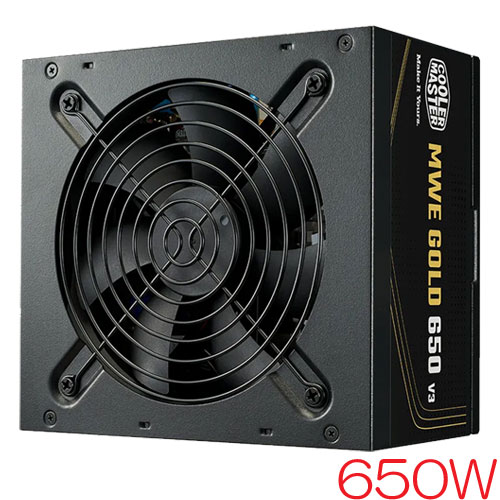 クーラーマスター MPE-6502-ACAAG-3BJP [MWE Gold 650 V3 ATX 3.1 Non-Modular]