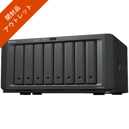 Synology ★開封品特価★DS1823xs+ [DiskStation 8ベイ NAS 4コアRyzen V1780B 8GBメモリ 10GbE＋GbEｘ2 PCIe拡張]