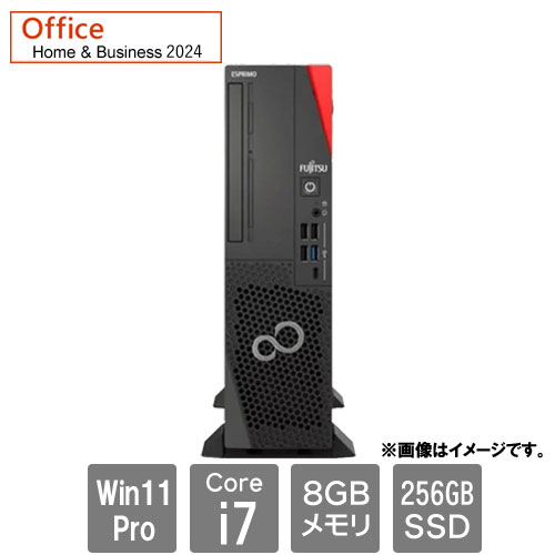 富士通 バリュー ESPRIMO FMVD61009P [ESPRIMO D7015/TX (Core i7-14700 8GB SSD256GB SM Win11Pro64 H&B2024)]