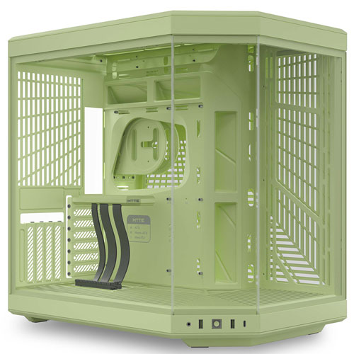 HYTE Y70 Matcha Milk [PCケース ピラーレス式パノラマガラス デュアルチャンバー設計 抹茶ミルク]