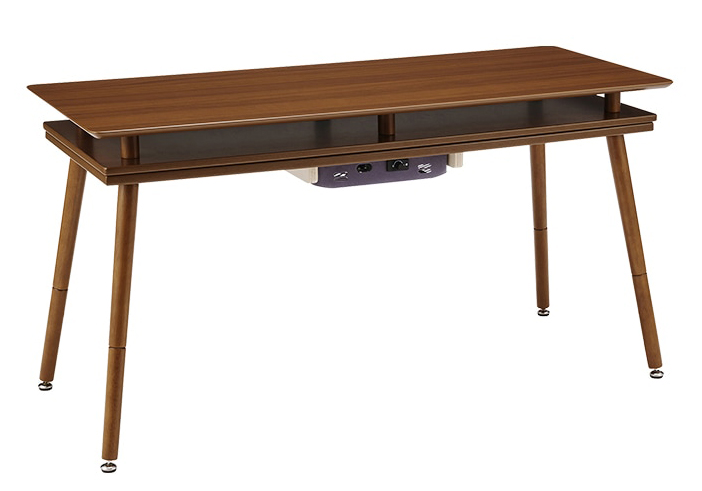 ユアサプライムス SPACE120G（BR） [棚付き2WAYこたつ スペース]