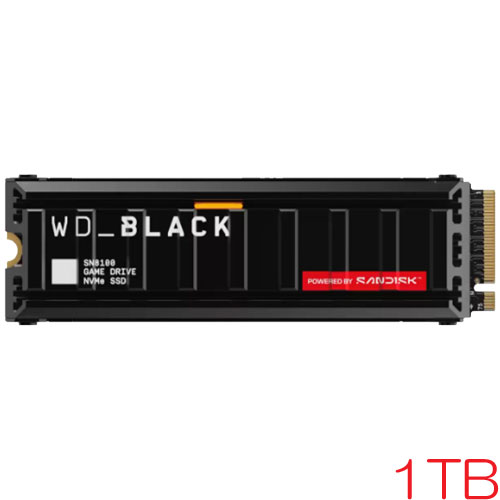 サンディスク WDS100T1XHM [WD_BLACK SN8100 NVMe SSD（1TB M.2(2280) PCIe Gen5 x4 NVMe ヒートシンク搭載 5年保証）]