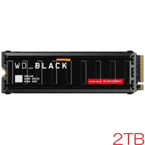 サンディスク WDS200T1XHM [WD_BLACK SN8100 NVMe SSD（2TB M.2(2280) PCIe Gen5 x4 NVMe ヒートシンク搭載 5年保証）]