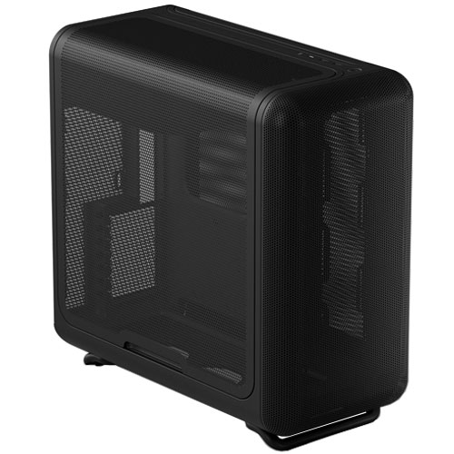 X50 Air Pitch Black [E-ATX ラウンドデザインPCケース 曲面メッシュ ブラック]