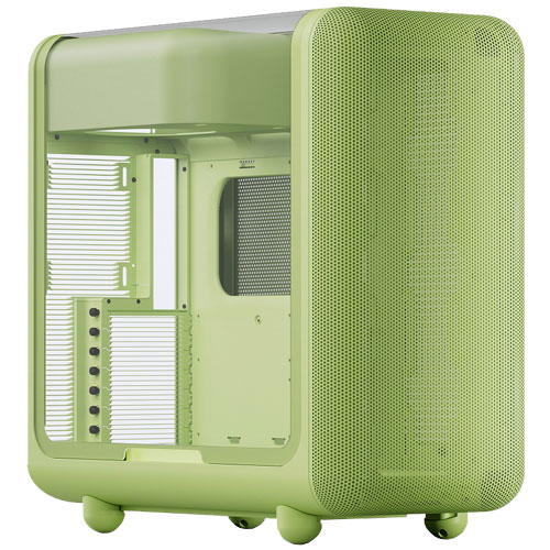 X50 Matcha Milk [E-ATX ラウンドデザインPCケース 曲面ガラス グリーン]