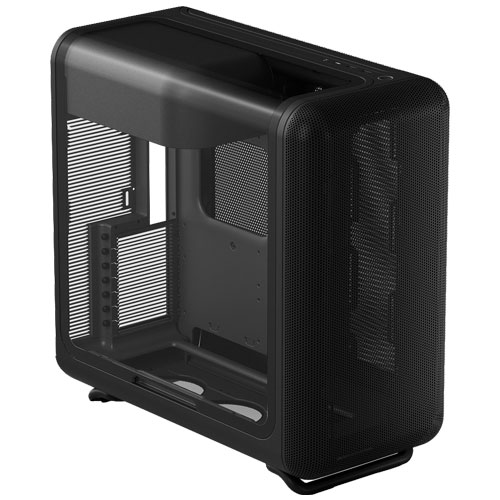 X50 Pitch Black [E-ATX ラウンドデザインPCケース 曲面ガラス ブラック]