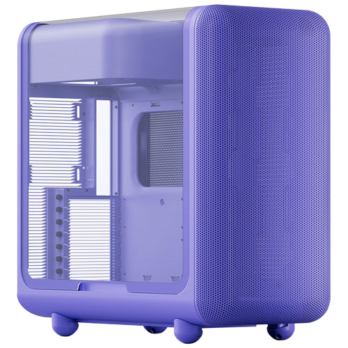 X50 Taro Milk [E-ATX ラウンドデザインPCケース 曲面ガラス パープル]