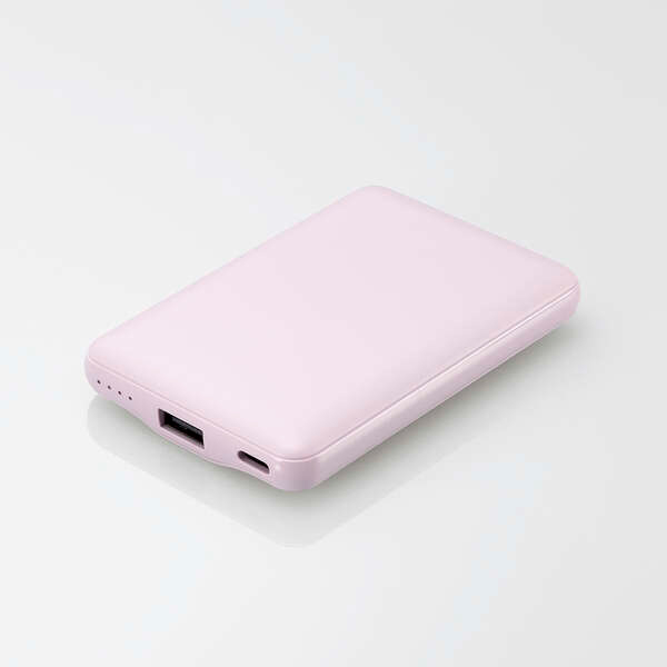 エレコム DE-C45-5000PU [モバイルバッテリー/薄型/15W出力/5000mAh/ラベンダー]