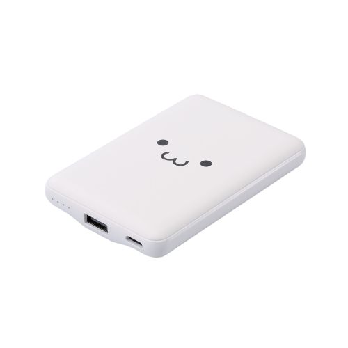 エレコム DE-C45-5000WF [モバイルバッテリー/15W出力/5000mAh/しろちゃん]