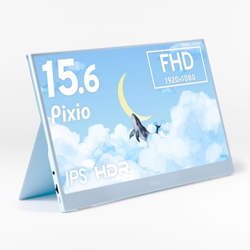 Pixio PX160WAVEB-O [PX160 Wave Pastel Blue［15.6型 /フルHD(1920×1080) /ワイド /60Hz］]