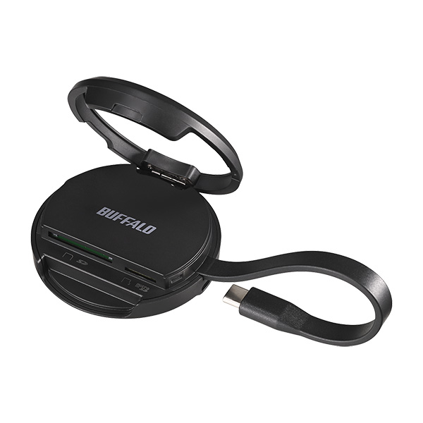 バッファロー（サプライ） BSCR520MGBK [MagSafe PDポート付Type-C接続カードリーダ ブラック]