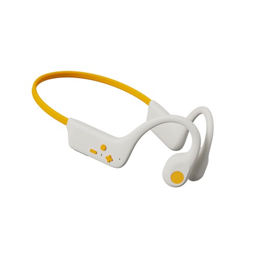 Jabees 7-LITE 骨伝導ヘッドセット 防水 IPX4 Bluetooth5.4 低遅延 超軽量 マイク 10時間連続再生 グレーオレンジ