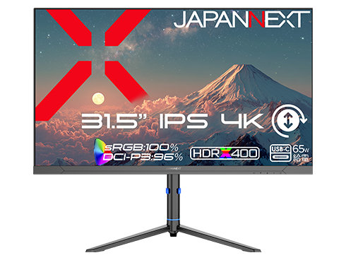 JAPANNEXT JN-IPS315U-HSPC6 [液晶ディスプレイ 31.5型/3840×2160/ブラック]