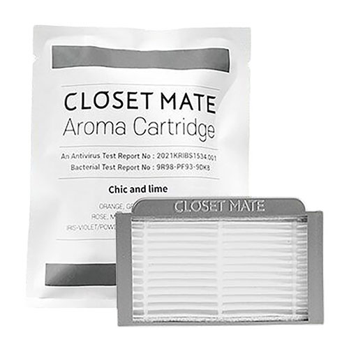 AJAX 【5個セット】CLOSET MATE クローゼットメイト アロマ抗菌カートリッジ Chic and lime(グレー)
