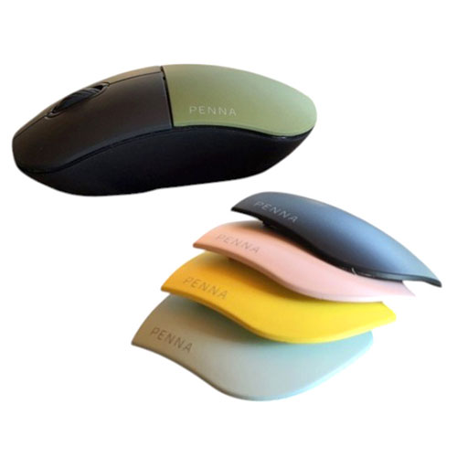 AJAX PNAMSE [着せ替えレトロマウス PENNA Retoro Mouse 4色付属(ピンク、ミント、イエロー、ブラック)]